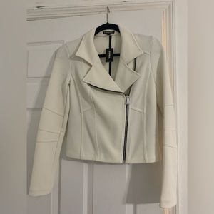Brand new Express white/cream jacket with zipper